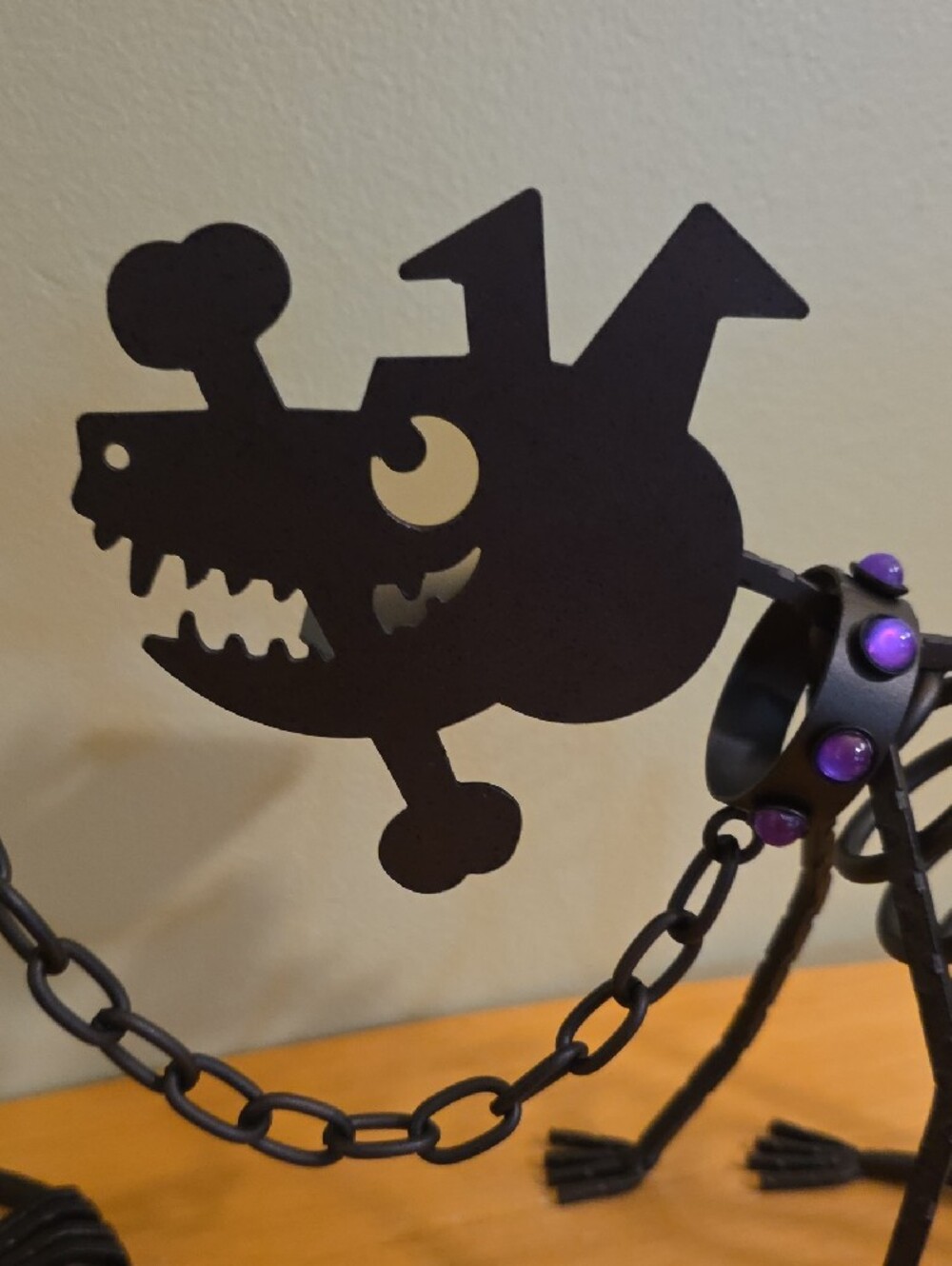 Vintage PartyLite Sticks the Dog & Mr. Bones Halloween Skeleton Candle Holders - Picture 4 of 10